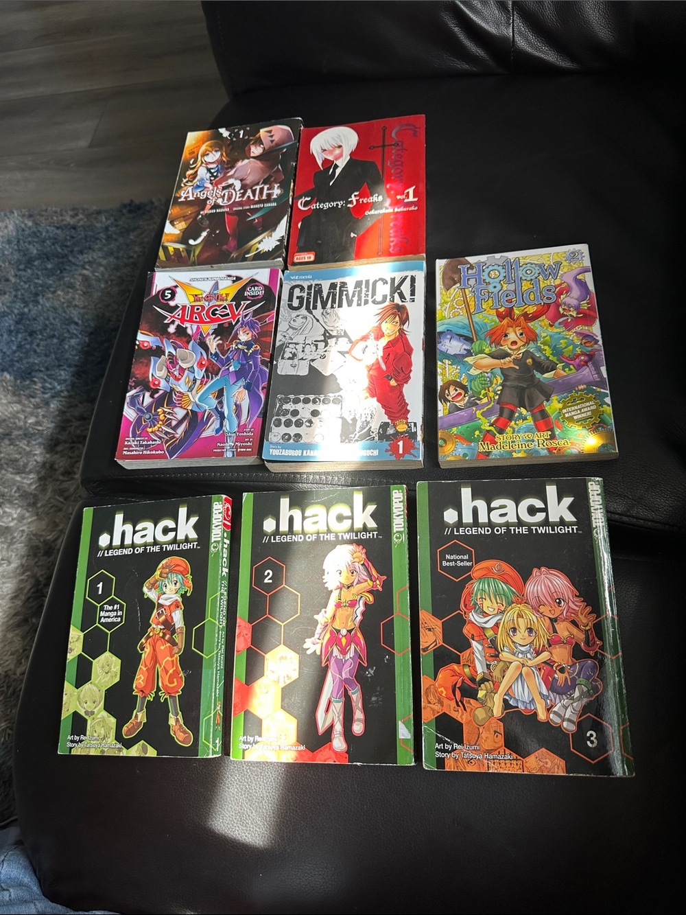 Manga Mixed Lot of 8 Volumes - Includes .hack Complete 1-3, Angels